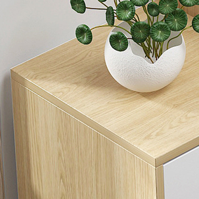 Contemporary Wooden Rectangle Accent Chest with Drawers Chest