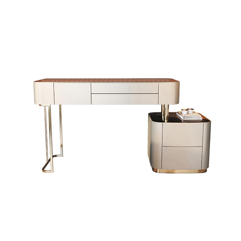 30.70" High Makeup Vanity Desk White Vanity Tables with Drawer