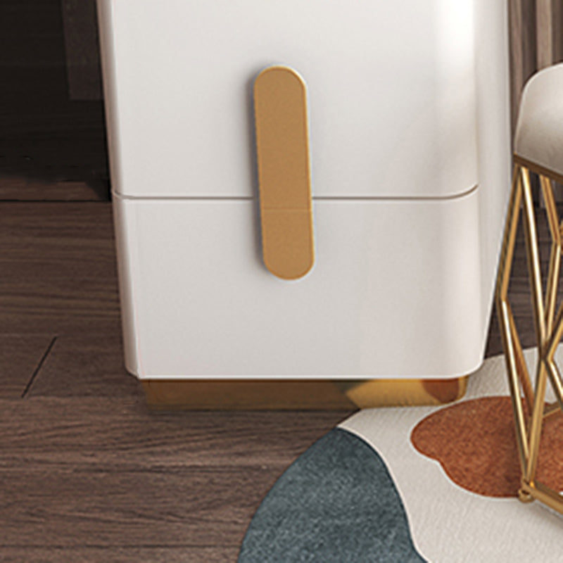 Glam Makeup Vanity Desk Bright White Vanity Tables with 4 Drawer, 15.74" Wide