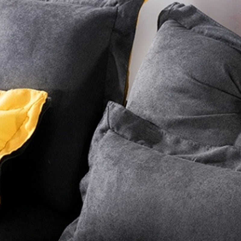 Scandinavian 5-seater Fabric Sectional L-shape Slipcovered Sectional