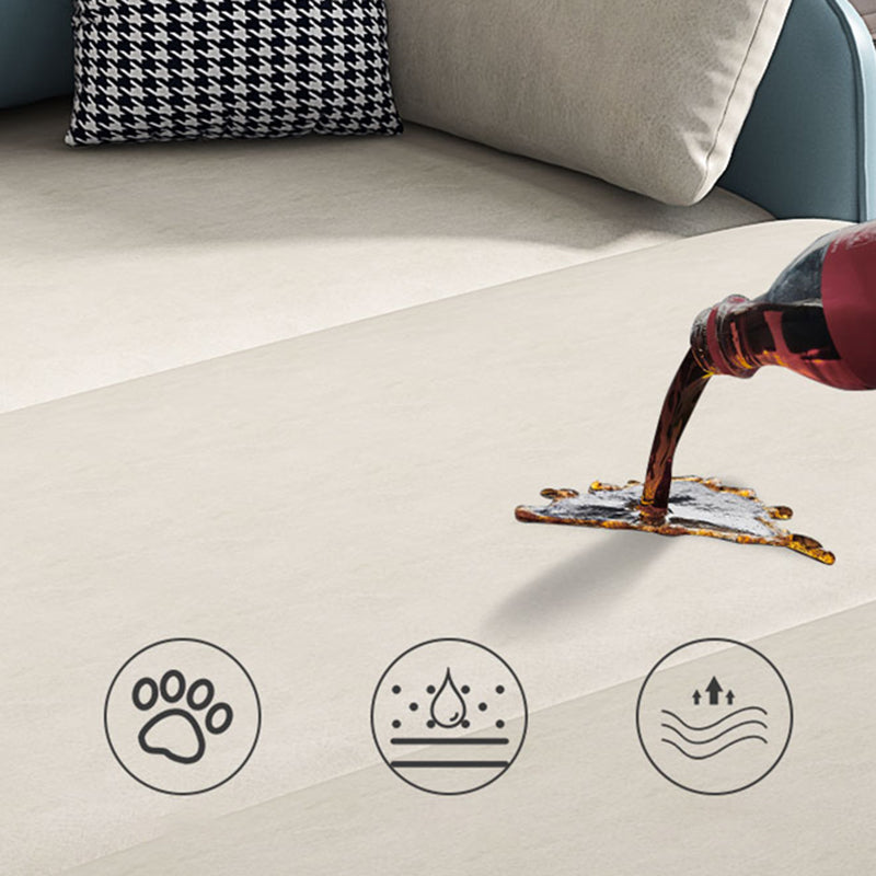 33.46" H Contemporary Faux Leather Square Arm Sofa Bed with Storage