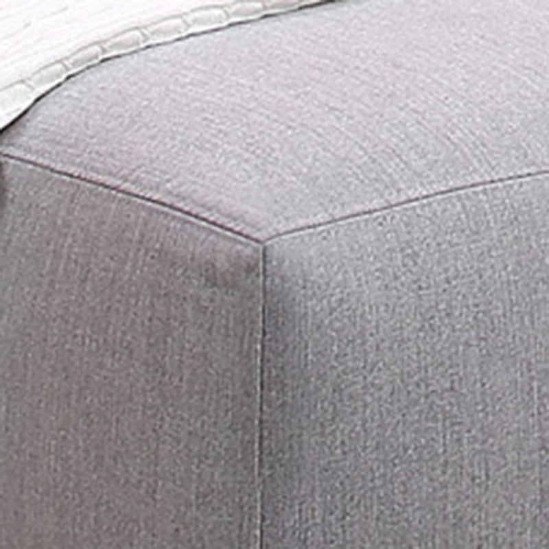 Gray Fabric 5-seater Sectional 26.37" H Square Arm Sectional