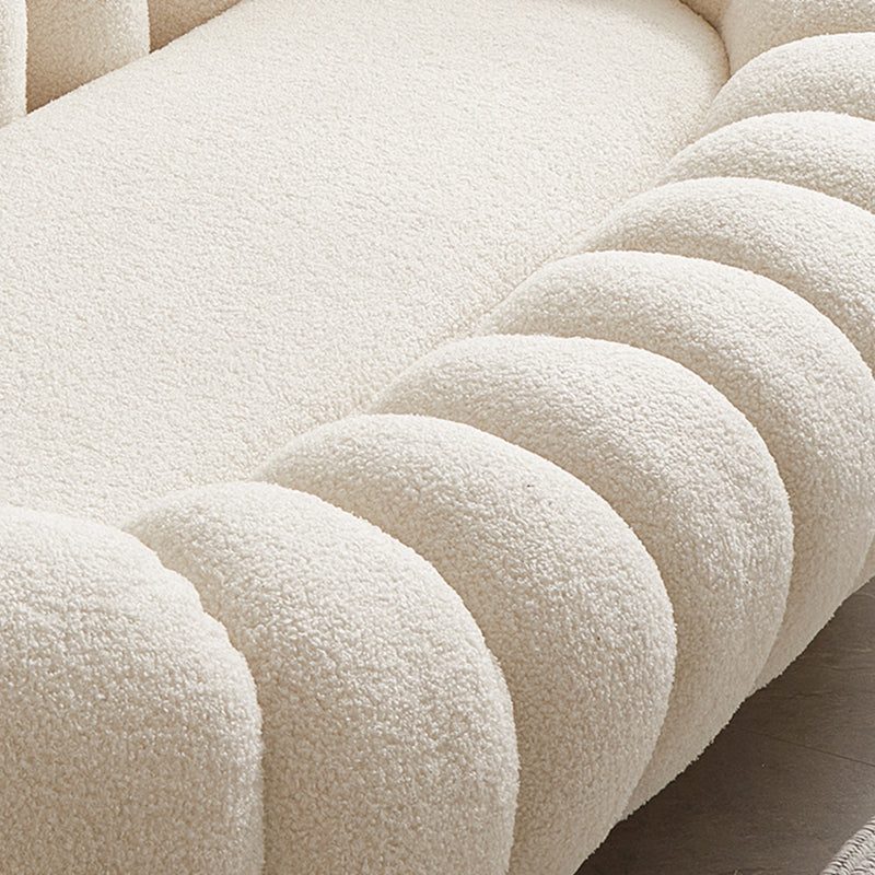 29.5" H Modern Sewn Pillow Back Slope Arm Loveseat for Living Room