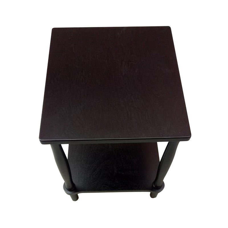 Modernistic Solid 4 Legs Wood End Table Rectangular Side Table