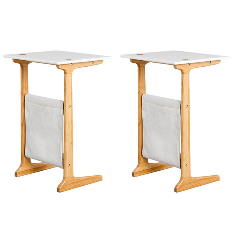Modernistic Corner Table Rectangular Side Table for Living Room