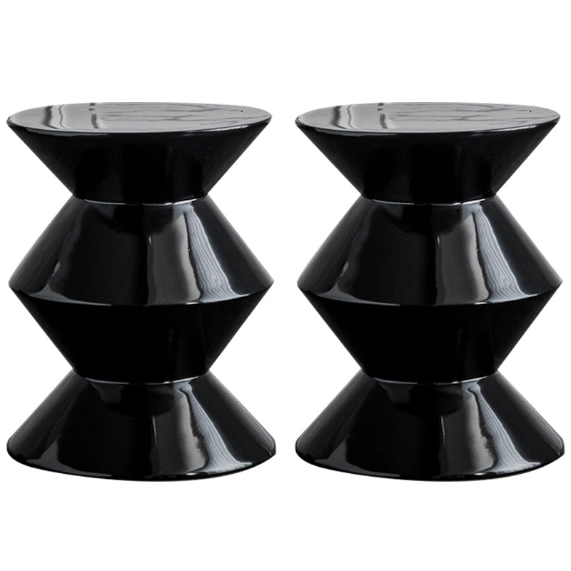 Contemporary Round Side End Table Living Room Pedestal End Table for Living Room
