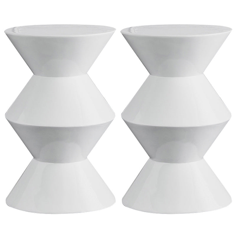 Contemporary Round Side End Table Living Room Pedestal End Table for Living Room