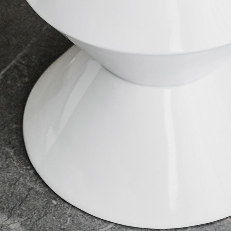 Contemporary Round Side End Table Living Room Pedestal End Table for Living Room