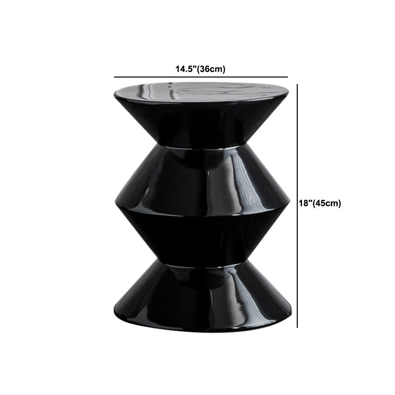 Contemporary Round Side End Table Living Room Pedestal End Table for Living Room