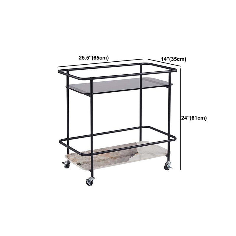 Contemporary Rectangular/Round Side End Table Glass Top Corner Table