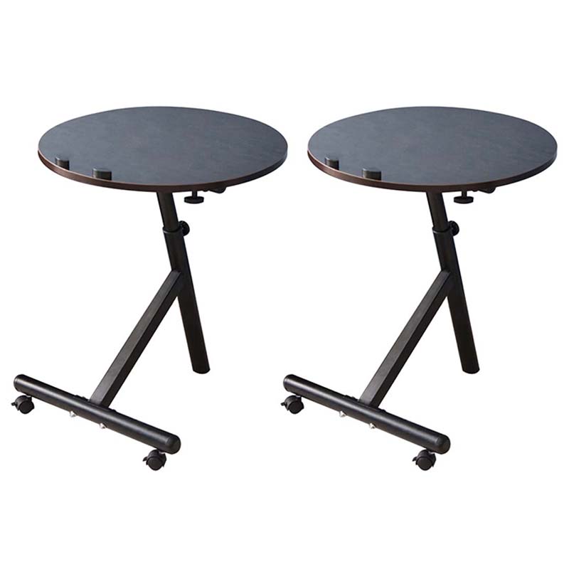 Contemporary Side End Table Round End Slide Table for Living Room