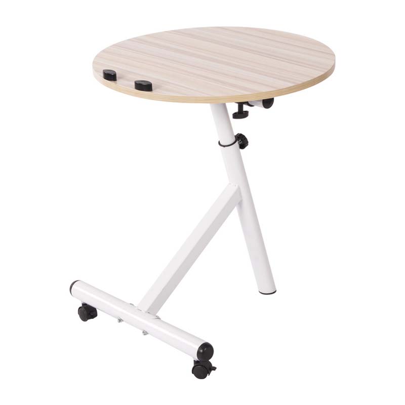 Contemporary Side End Table Round End Slide Table for Living Room
