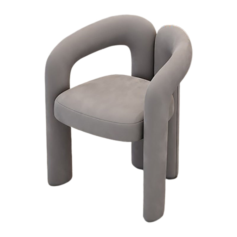 Velvet Barrel Chair 22.04" Wide Arms Included Chair for Living Room