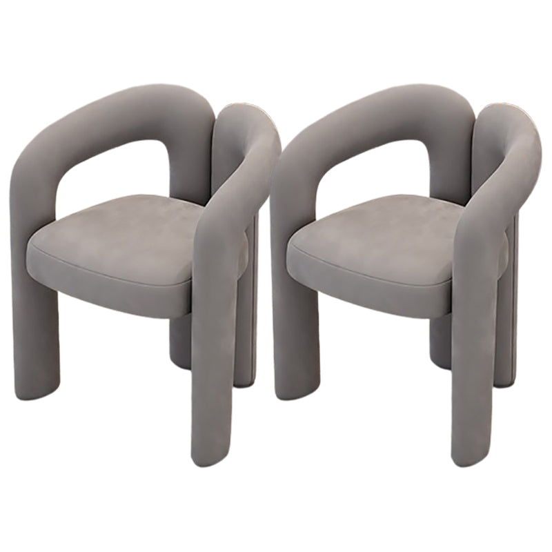 Velvet Barrel Chair 22.04" Wide Arms Included Chair for Living Room