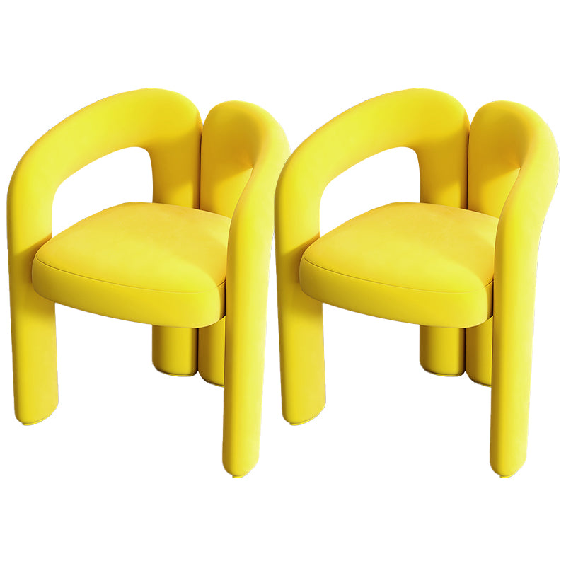 Velvet Barrel Chair 22.04" Wide Arms Included Chair for Living Room