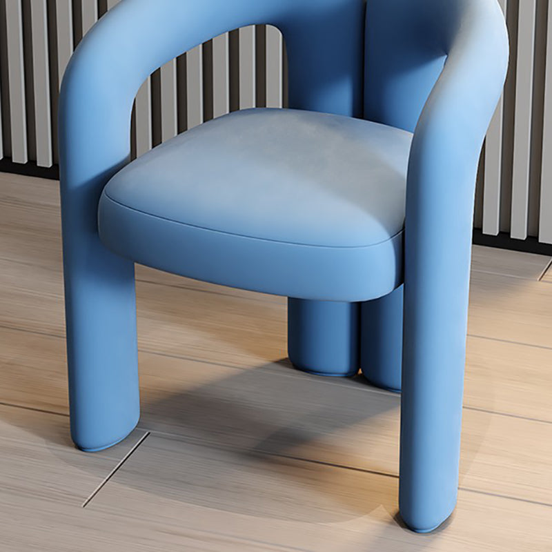 Velvet Barrel Chair 22.04" Wide Arms Included Chair for Living Room