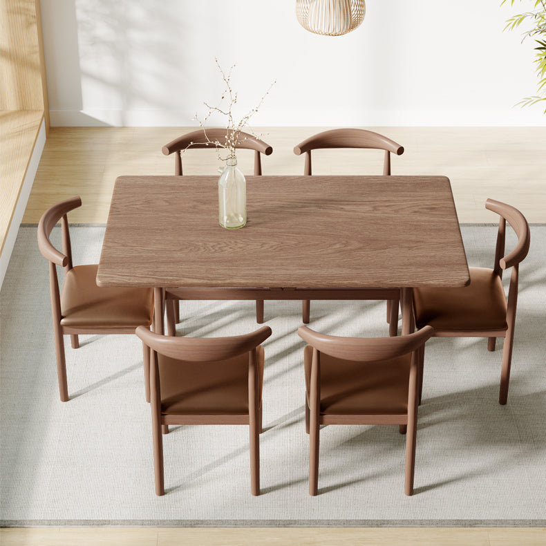 Rectangle Dining Table Medium Density Fiberboard Table for Dining Room