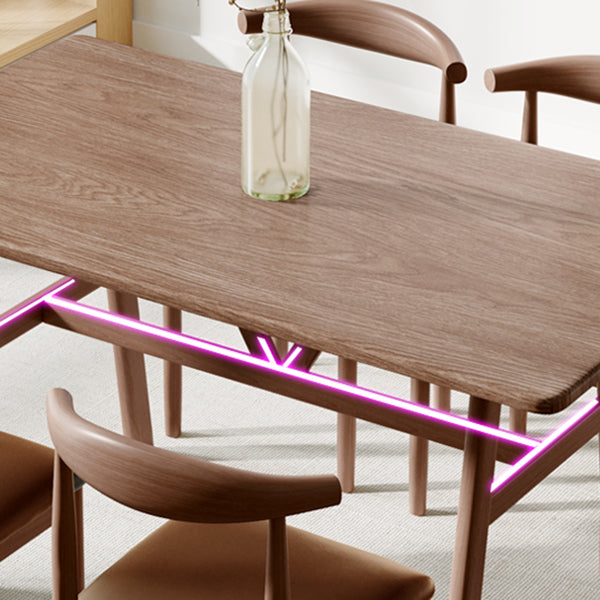 Rectangle Dining Table Medium Density Fiberboard Table for Dining Room
