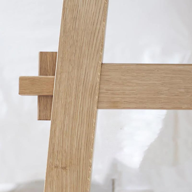 Rectangular Trestle Base Dining Table Modern Solid Wood Natural Furniture for Restaurant