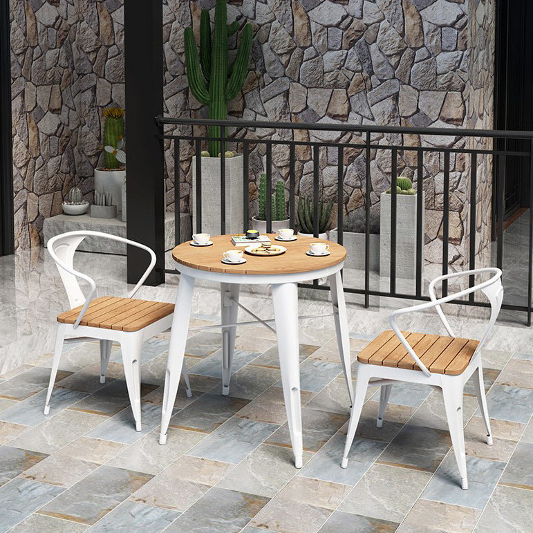 Industrial Dining Table Reclaimed Wood 4 Legs Dining Table without Chair