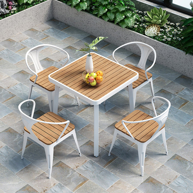 Industrial Dining Table Reclaimed Wood 4 Legs Dining Table without Chair