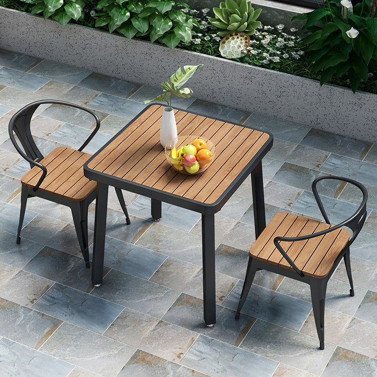 Industrial Dining Table Reclaimed Wood 4 Legs Dining Table without Chair