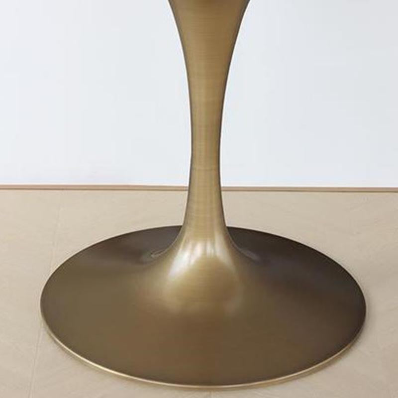 Round Stone Dining Table Tulip Base Dining Table for Dining Room