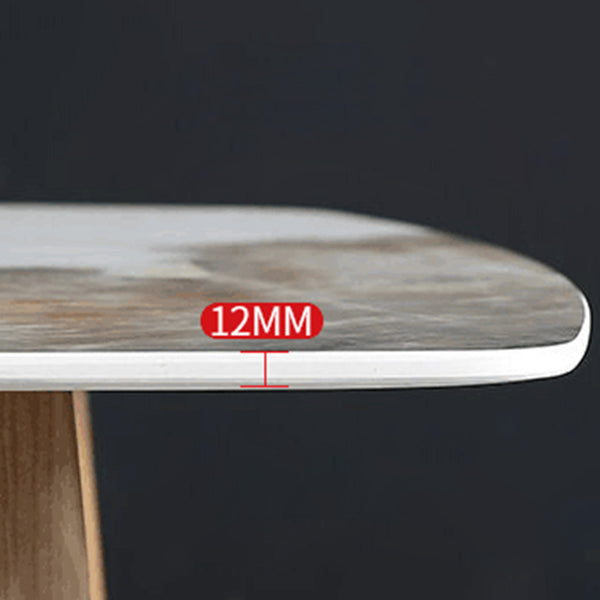 Modern Rectangle Dining Table 4 Legs Dining Table for Kitchen