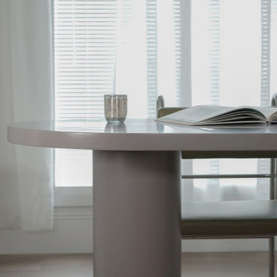 Freeform Solid Wood Dining Table Contemporary Dining Table for Kitchen