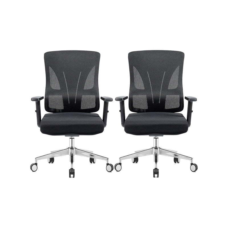 Adjustable Arms Office Chair Microfiber Desk High Back Chair Breathable AirGrid Ergonomic