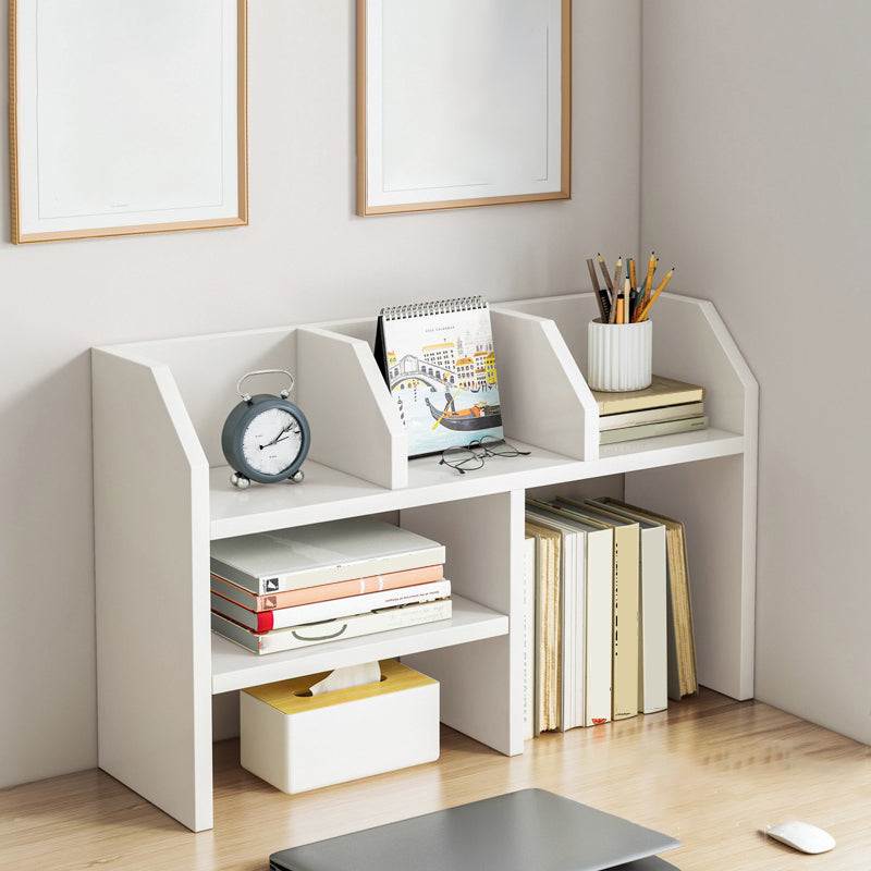 Contemporary Wooden Bookcase Open Storage Bookshelf with Shelves