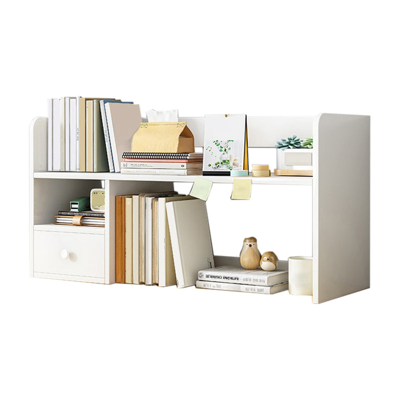 Contemporary Wooden Bookcase Open Storage Bookshelf with Shelves