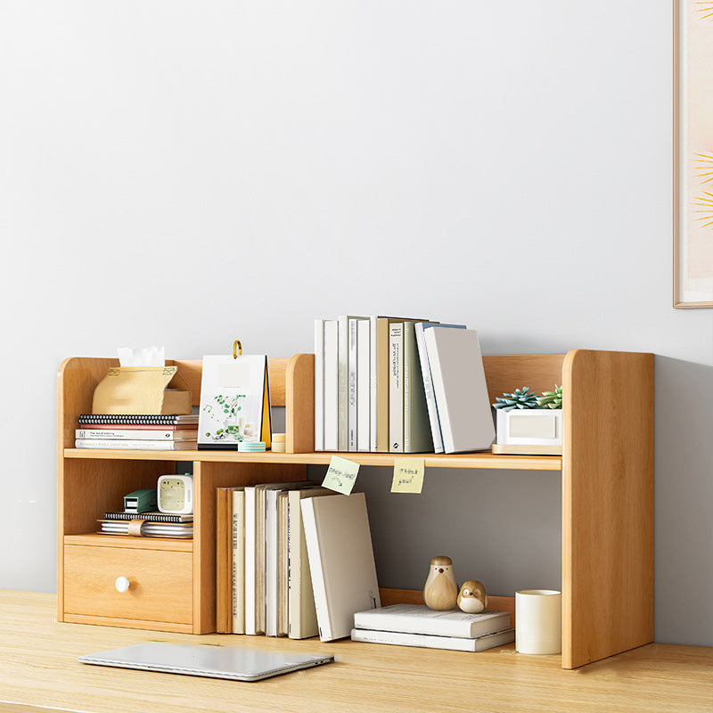 Contemporary Wooden Bookcase Open Storage Bookshelf with Shelves