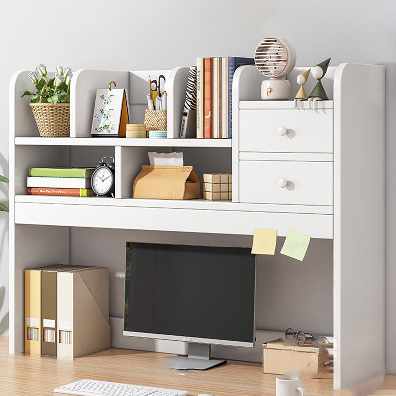 Contemporary Wooden Bookcase Open Storage Bookshelf with Shelves