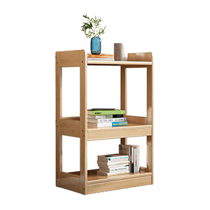 Modem Solid Wood Bookshelf Etagere Bookshelf 62.2" H X 11" W with Rectangular Shelves