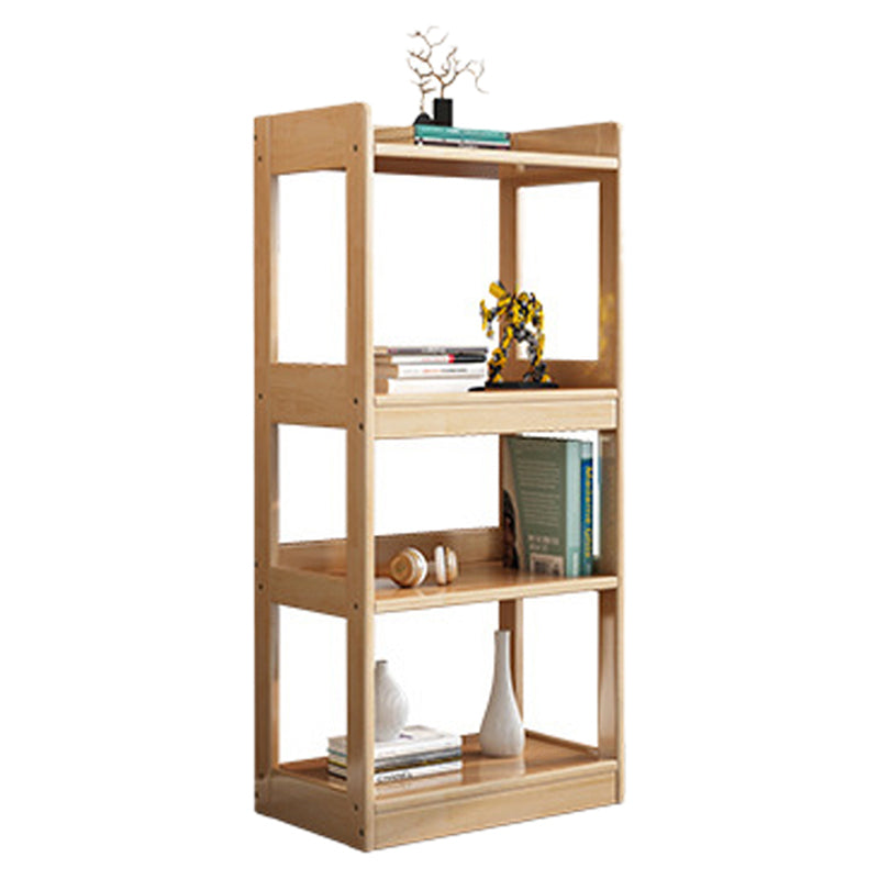 Modem Solid Wood Bookshelf Etagere Bookshelf 62.2" H X 11" W with Rectangular Shelves