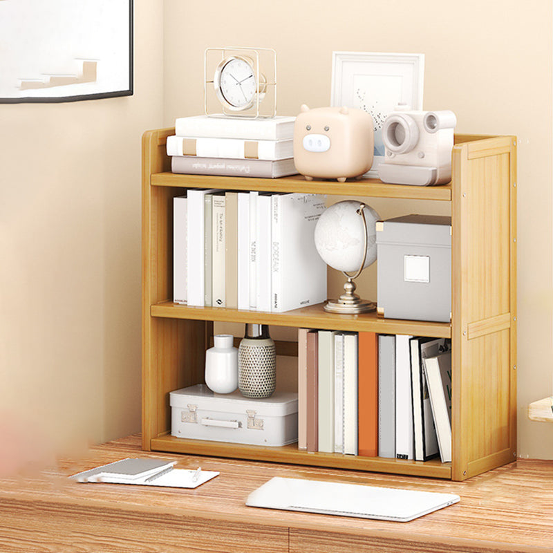 Standard Contemporary Shelf Bookcase Bamboo Open Bookcase for Office