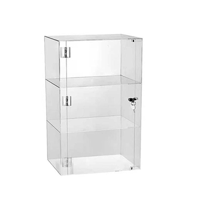 Modern Acrylic Display Stand Clear Display Cabinet with Adjustable Shelves