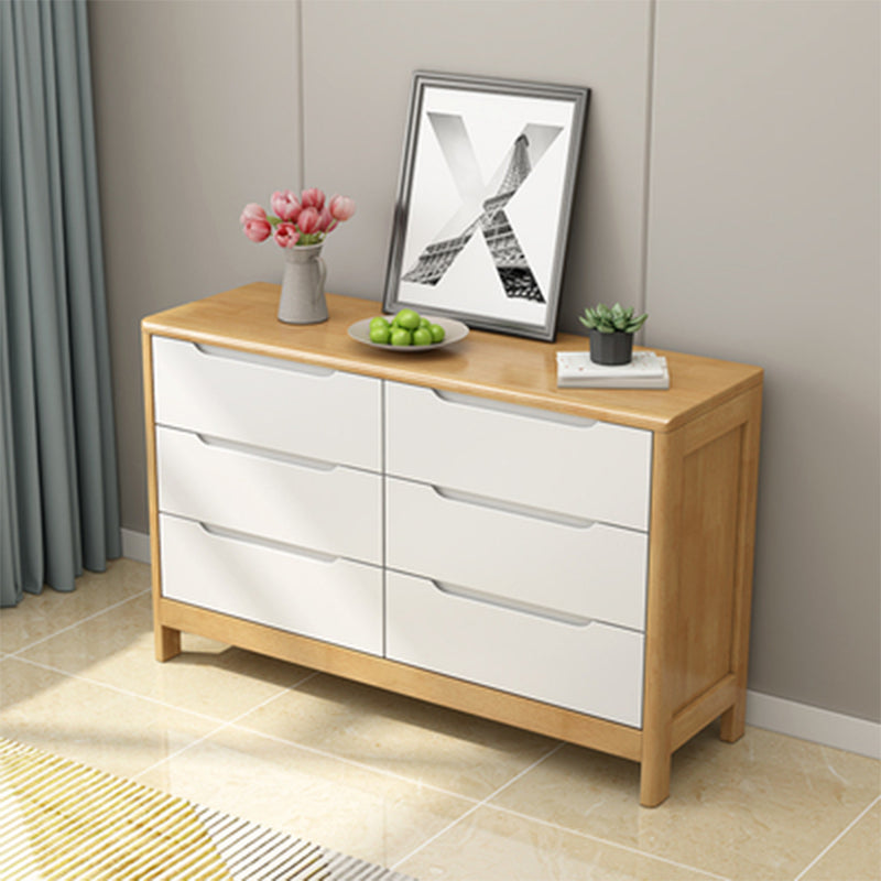 Contemporary Vertical Bedroom Chest Wooden Storage Chest with Drawers