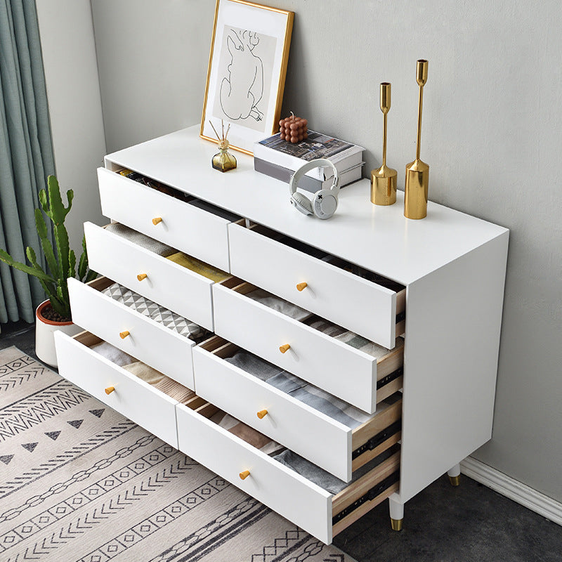 Classic Glam Solid Wood Storage Chest Bedroom Soft-Close Drawers Dresser