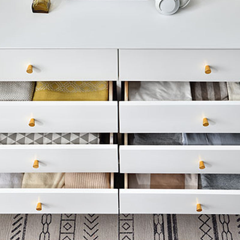 Classic Glam Solid Wood Storage Chest Bedroom Soft-Close Drawers Dresser