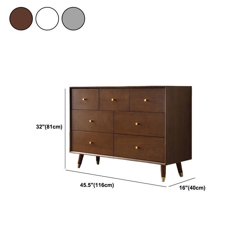 Classic Glam Solid Wood Storage Chest Bedroom Soft-Close Drawers Dresser