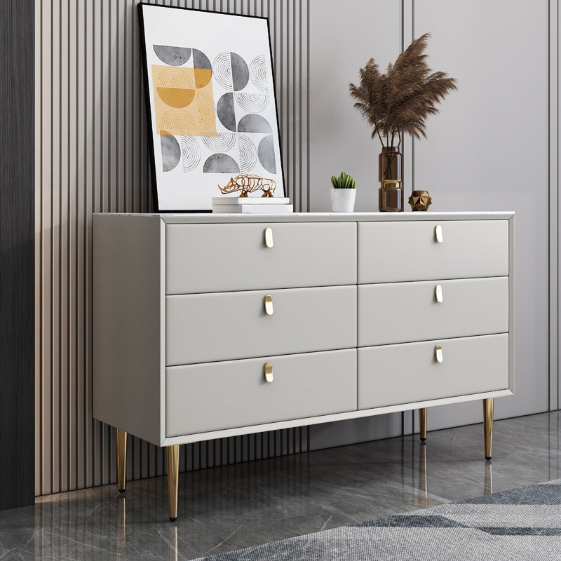 Glam Solid Wood Storage Chest Bedroom 16" Wide Chest with Drawers