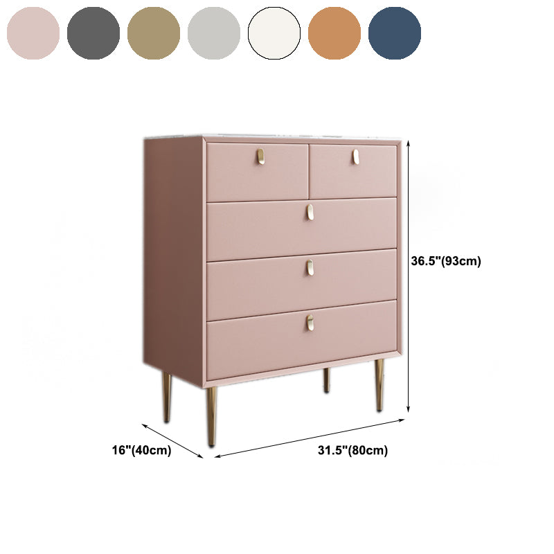 Glam Solid Wood Storage Chest Bedroom 16" Wide Chest with Drawers