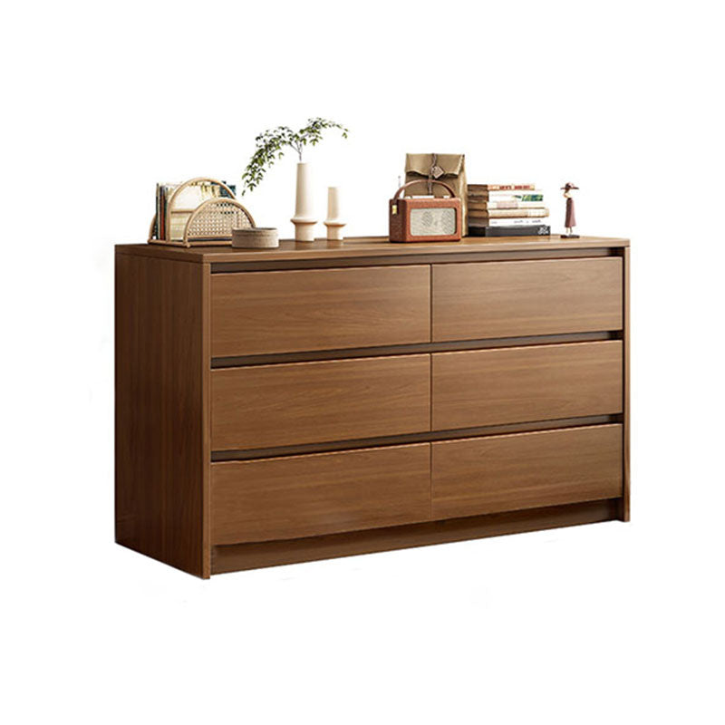 Contemporary Wooden Chest Bedroom Storage Chest with Drawers