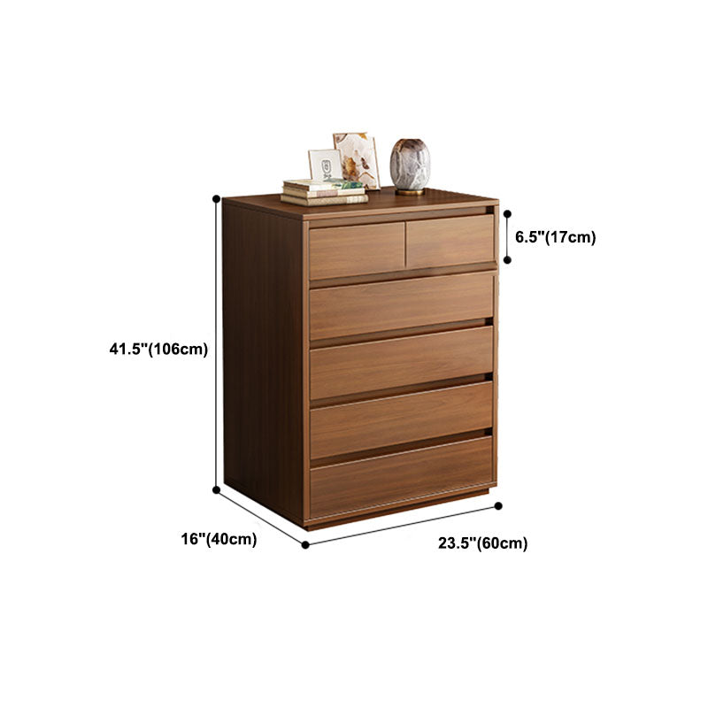 Contemporary Wooden Chest Bedroom Storage Chest with Drawers