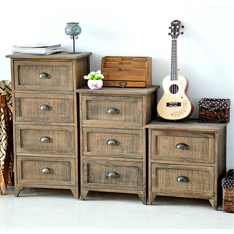 11.7-inch W Coastal Storage Chest Dresser Solid Wood Storage Chest