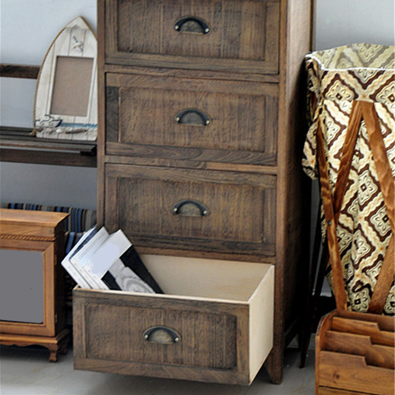 11.7-inch W Coastal Storage Chest Dresser Solid Wood Storage Chest