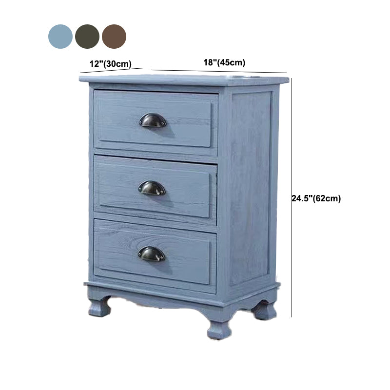 11.7-inch W Coastal Storage Chest Dresser Solid Wood Storage Chest