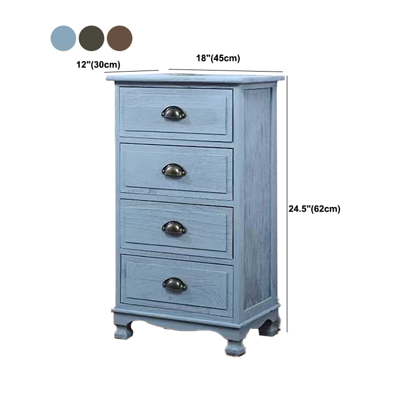 11.7-inch W Coastal Storage Chest Dresser Solid Wood Storage Chest